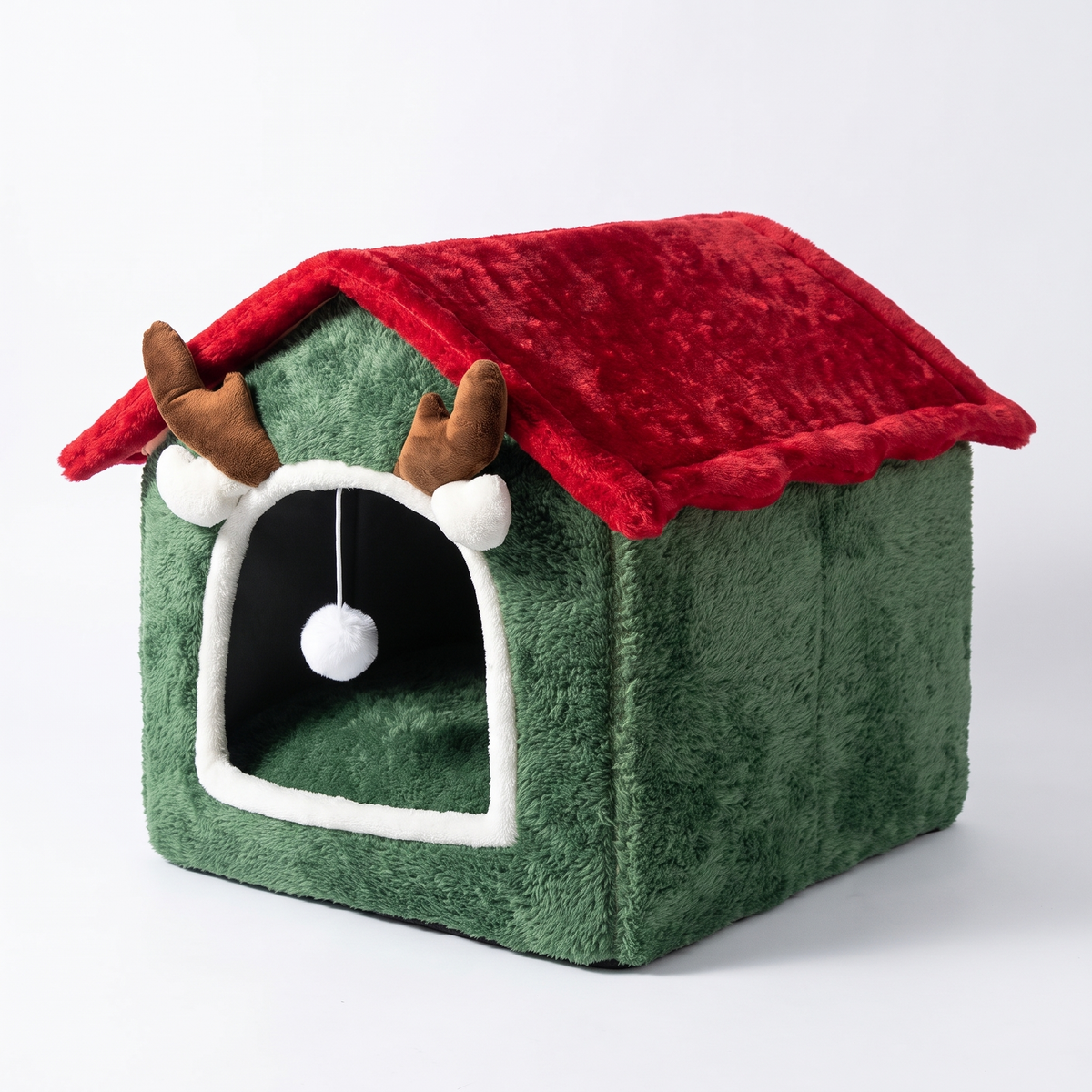 SnugPaws™ Cozy Cabin Pet Bed